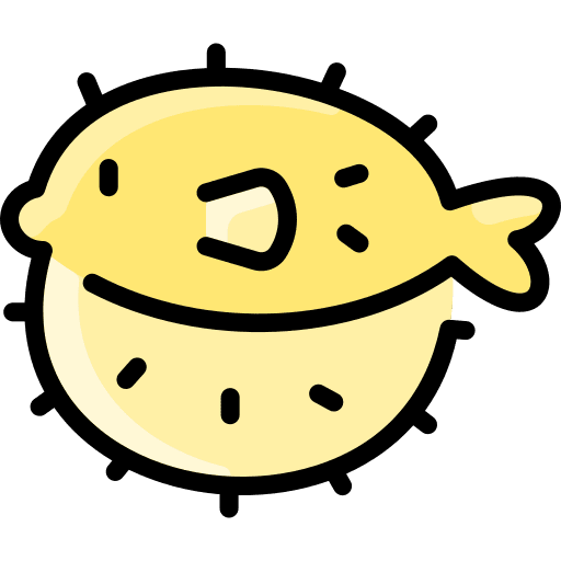 Puffer fish animals aquatic puffer fish icon Puffer fish animals aquatic puffer fish icon