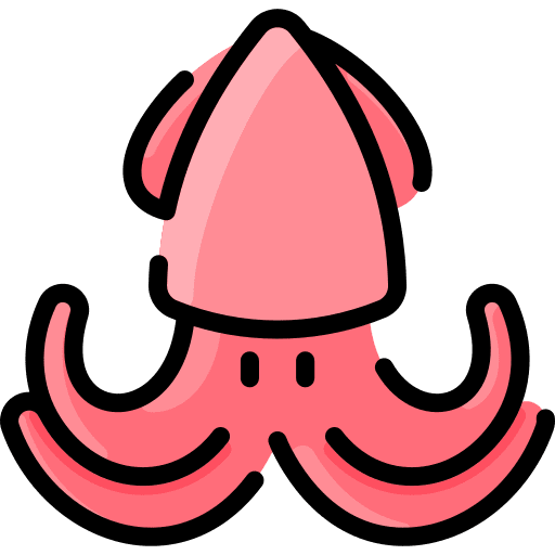 Squid animals aquatic sea life icon Squid animals aquatic sea life icon