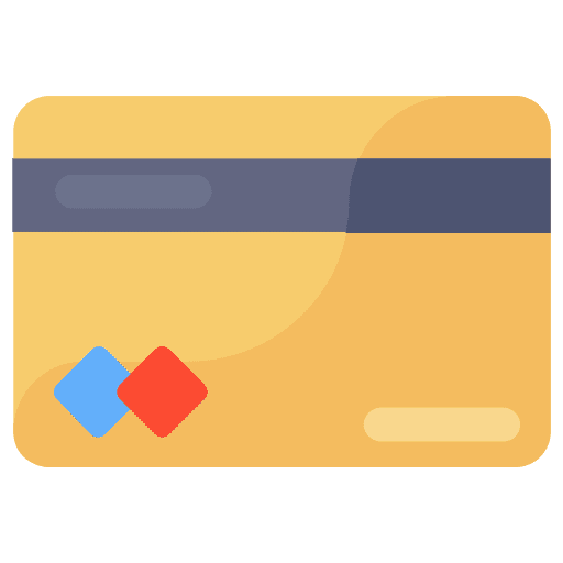 Credit card payment method debit card credit card icon