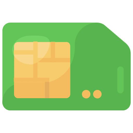 Sim card phone number mobile phone sim card icon