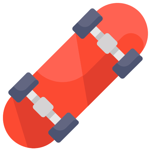 Skateboard sports and competition leisure transportation icon