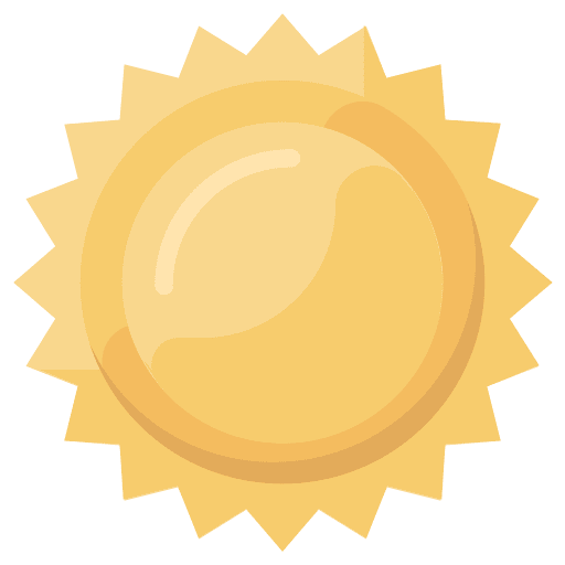 Sun weather summer warm icon