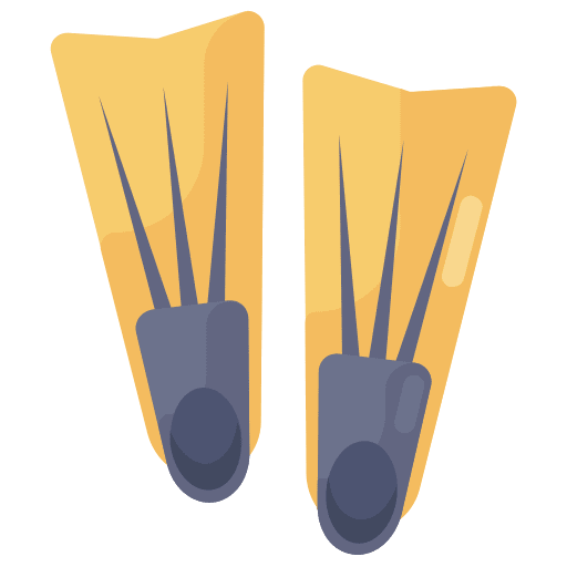 Fins fins diving flippers icon Fins fins diving flippers icon
