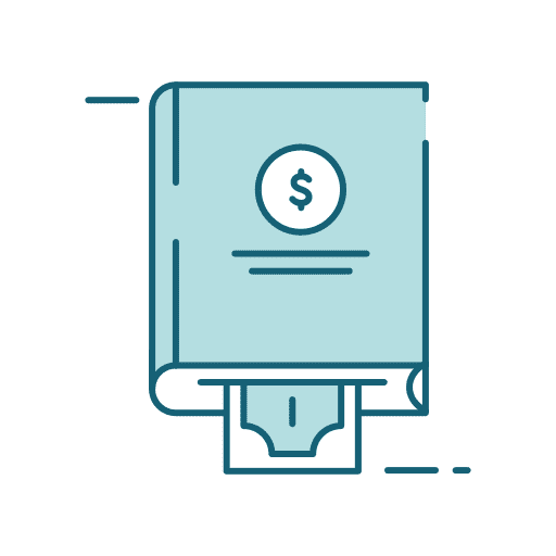 Book business money finance icon Book business money finance icon