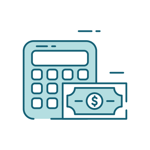 Calculator finance calculator cash icon Calculator finance calculator cash icon