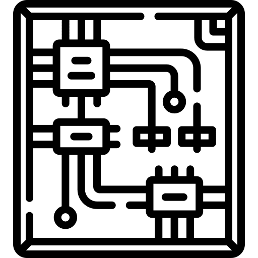 Chip circuit board chip processor icon