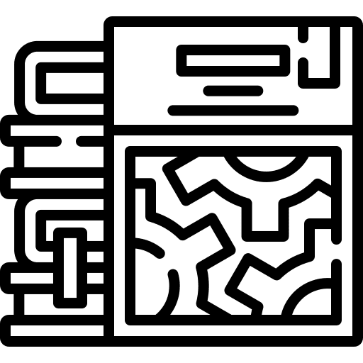 Settings book mechanic configuration icon Settings book mechanic configuration icon