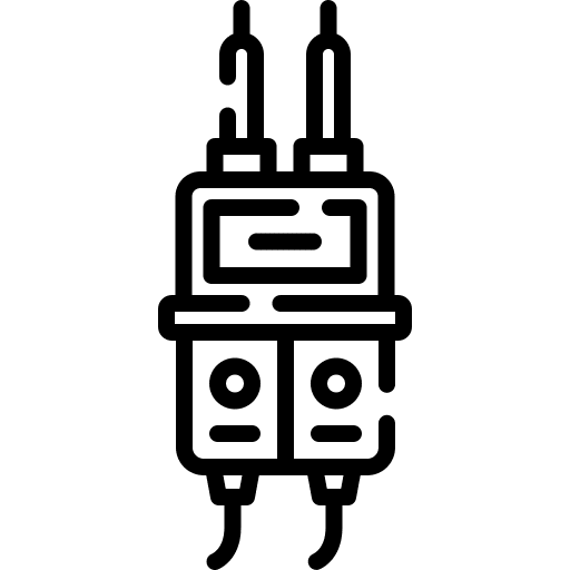Voltage indicator energy battery level device icon Voltage indicator energy battery level device icon