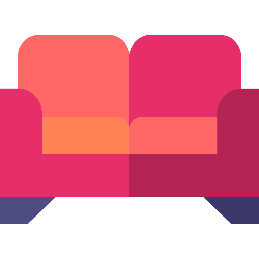 Sofa sofa relax sixty fourth note rest icon