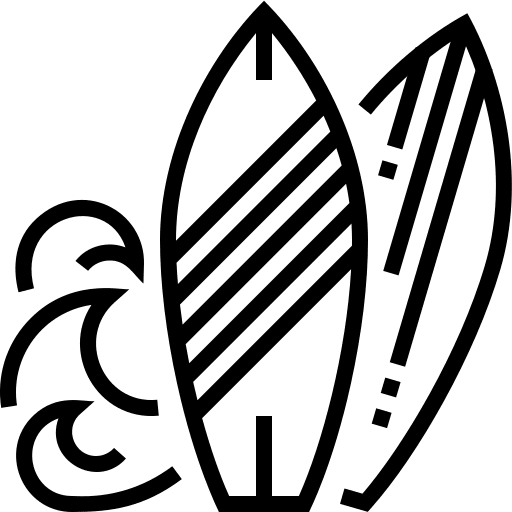 Surf board surf sea sports and competition icon