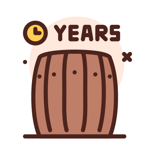 Aging years time barrel icon Aging years time barrel icon