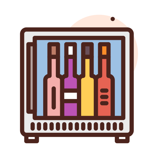 Wine cooler wine bottle fridge electronics icon Wine cooler wine bottle fridge electronics icon