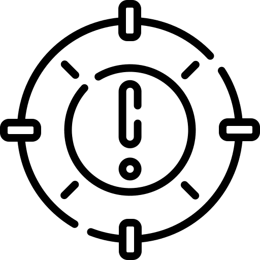 Alert clock delay time and date icon