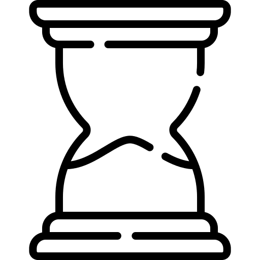 Hourglass finish wait sandglass icon