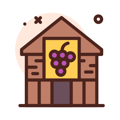 Winery building manufacturing food and restaurant icon Winery building manufacturing food and restaurant icon