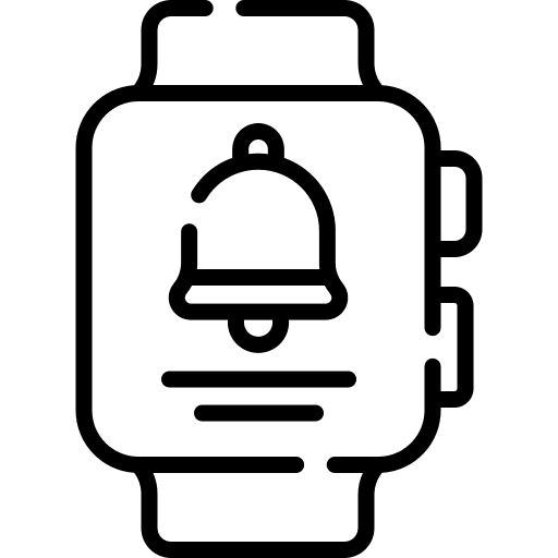 Notification event notification watch icon Notification event notification watch icon