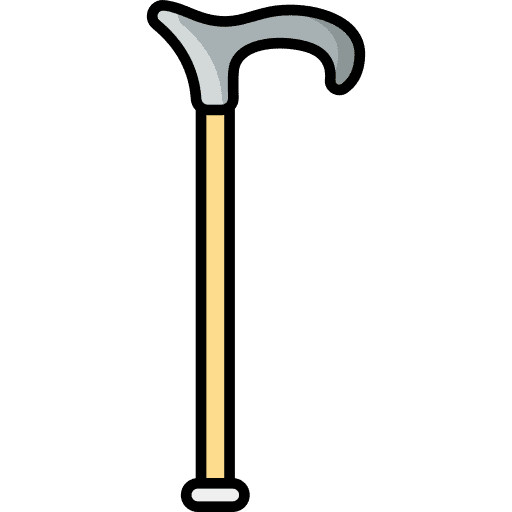 Cane elderly helping miscellaneous icon
