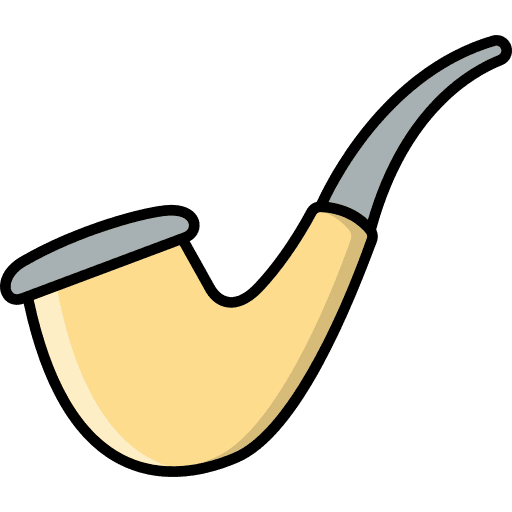 Pipe addiction smoking pipe tobacco icon