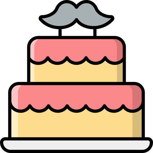 Cake event fathers day cake icon Cake event fathers day cake icon