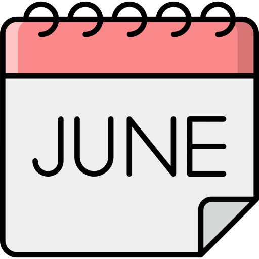 Calendar june almanac fathers day icon Calendar june almanac fathers day icon