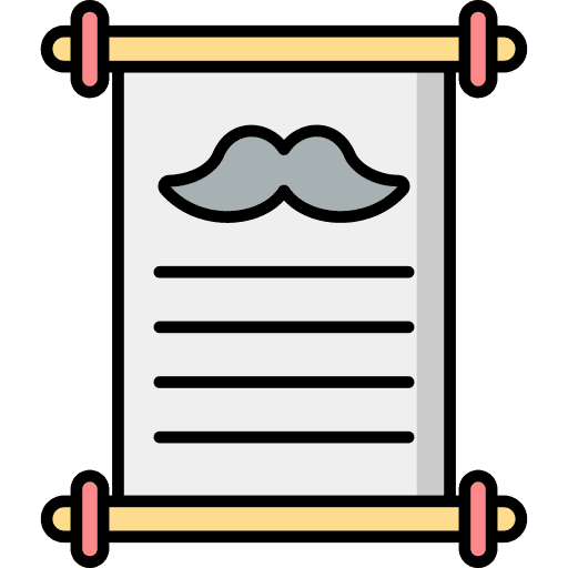 Invitation invitation files and folders moustache icon Invitation invitation files and folders moustache icon