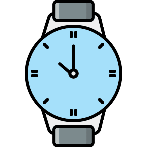 Watch time and date technology timepiece icon Watch time and date technology timepiece icon