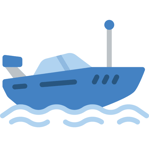 Boat sea ocean remote icon