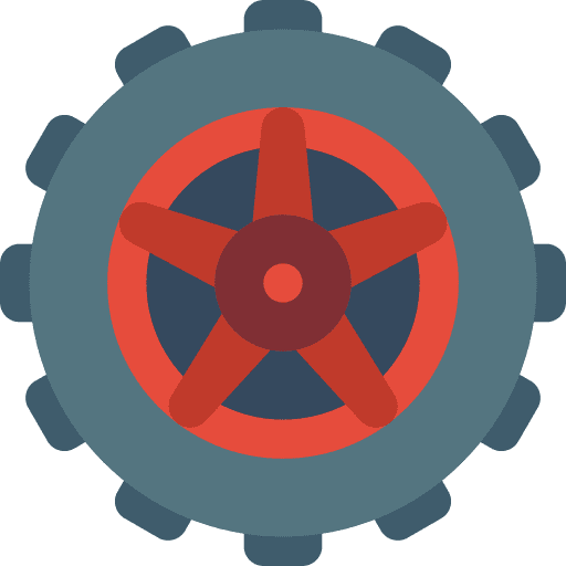 Wheel tire rim transportation icon