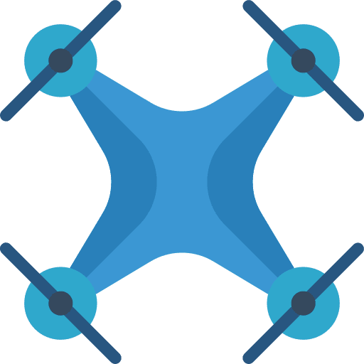 Drone electronics fly control icon Drone electronics fly control icon