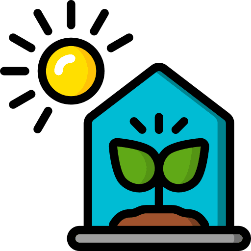 Greenhouse agriculture greenhouse farming icon