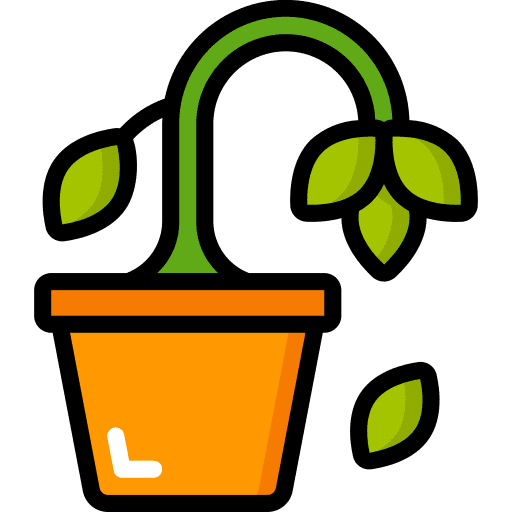 Plant dying plant dead icon