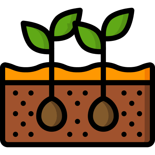 Seeding agriculture seeding plant icon