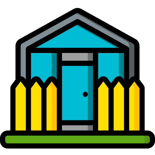 Greenhouse building farm house farming and gardening icon