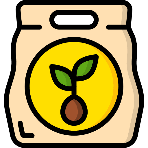 Seeds seeds fertilizer bag icon
