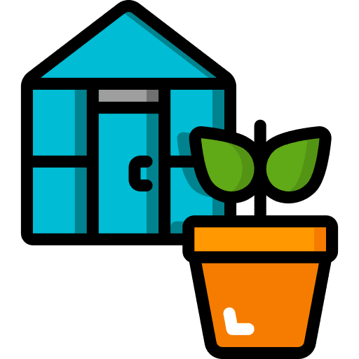 Greenhouse botanical greenhouse plant icon