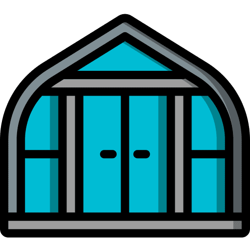 Greenhouse agriculture farm house barn icon
