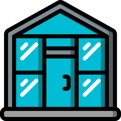 Greenhouse agriculture garden heat icon