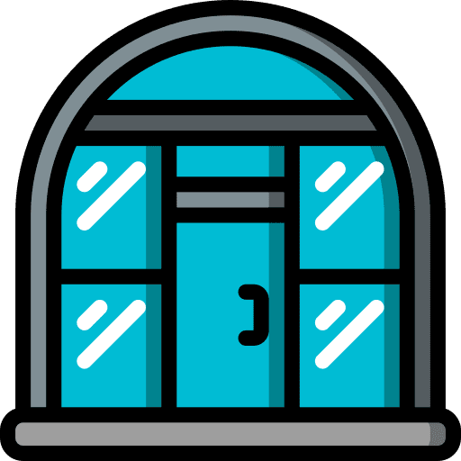 Greenhouse botanical farming and gardening greenhouse icon