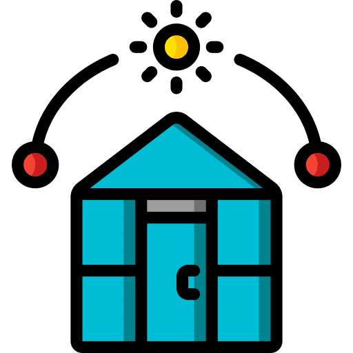 Greenhouse movement farming and gardening rotation icon