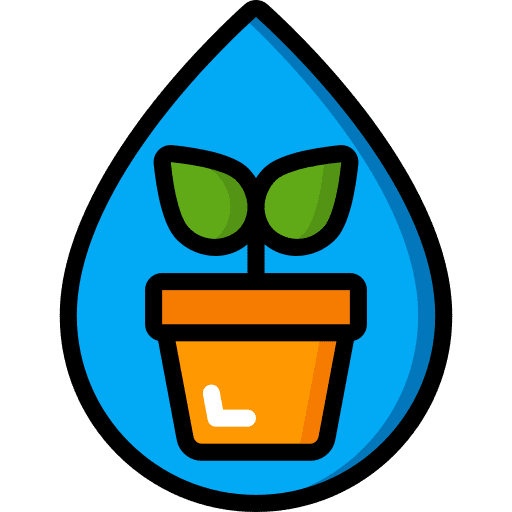 Irrigation watering gardening farming icon