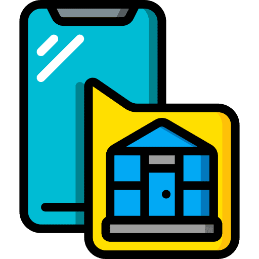 Smartphone notification greenhouse farming and gardening icon