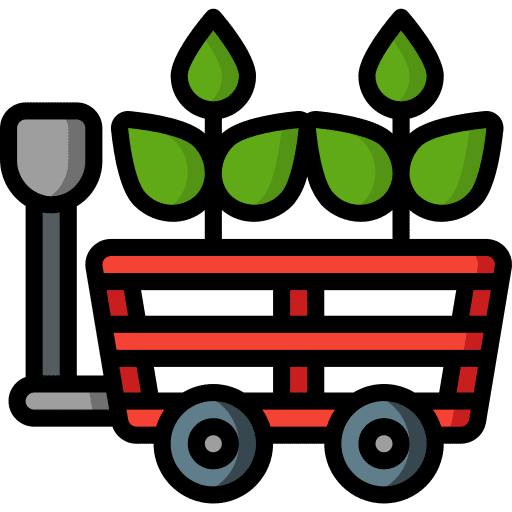 Trolley gardening farming and gardening plants icon