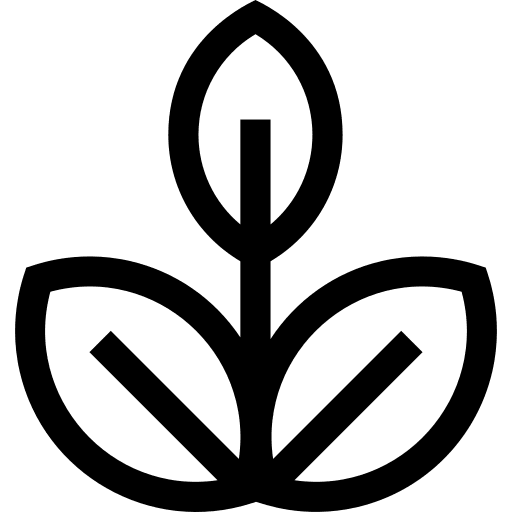 Tea leaf aroma sprout plant icon