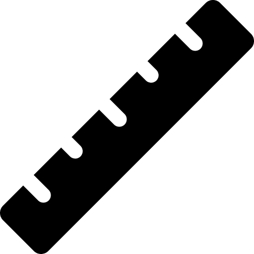 Measuring tool ruler education ui icon