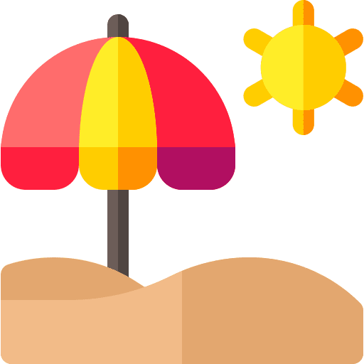 Beach sun beach summer icon Beach sun beach summer icon