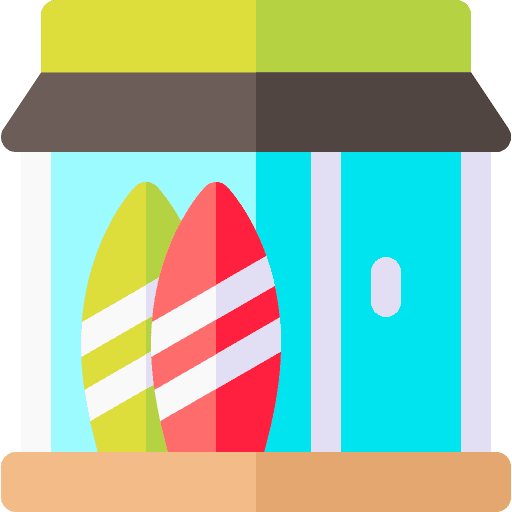 Store building architecture and city buy icon