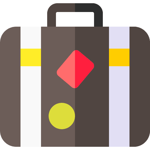 Luggage trip vacations holidays icon Luggage trip vacations holidays icon