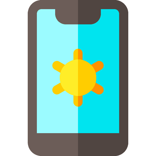 Smartphone electronics forecast weather app icon Smartphone electronics forecast weather app icon