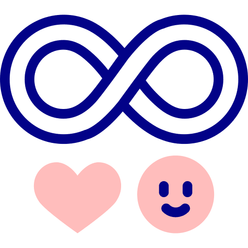Infinite friendship friends happy icon