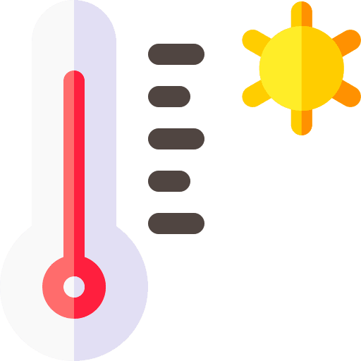 Thermometer weather temperature hot icon Thermometer weather temperature hot icon